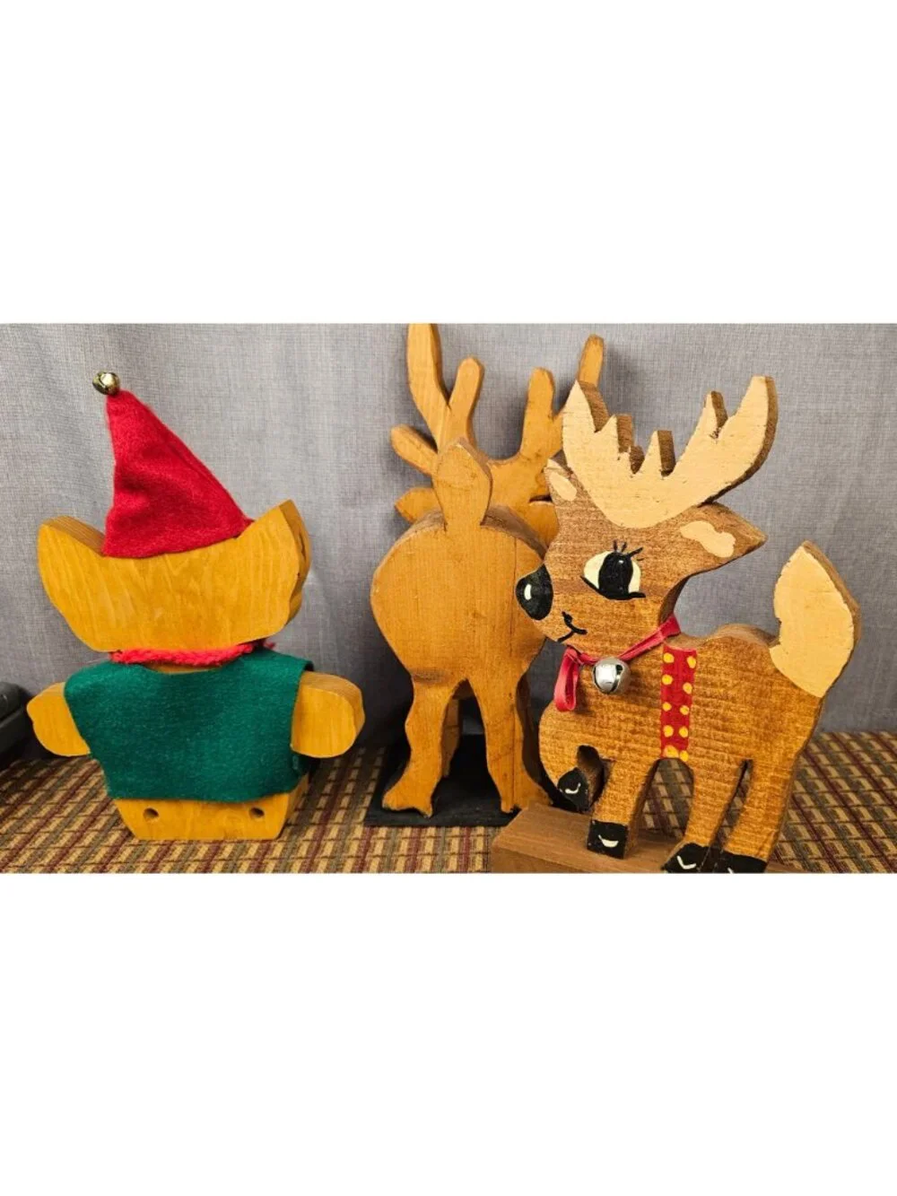 Vintage Wooden Christmas Decorations